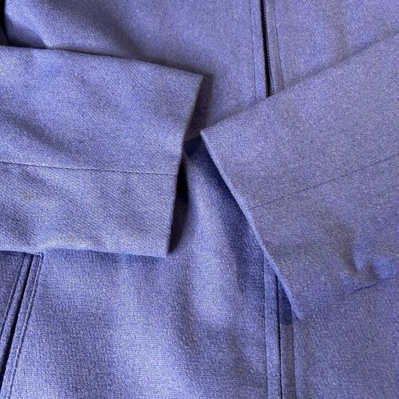 Harris Wallace Womens Blazer Jacket Wool Blend Zip Front Sz 16 Light Purple - Picture 5 of 12